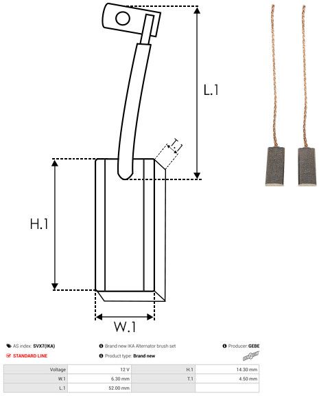 Kohleb&uuml;rste, Generator