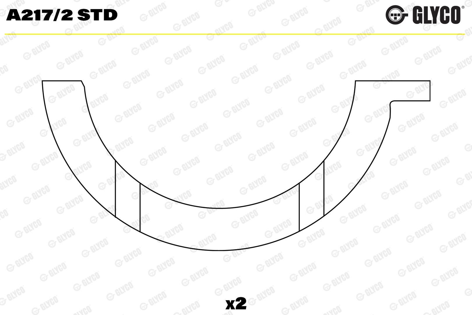 GLYCO A217/2 STD - Distanzscheibe, Kurbelwelle