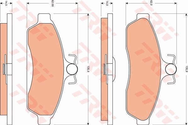 TRW DISC BRAKE PADS - TecDoc Only