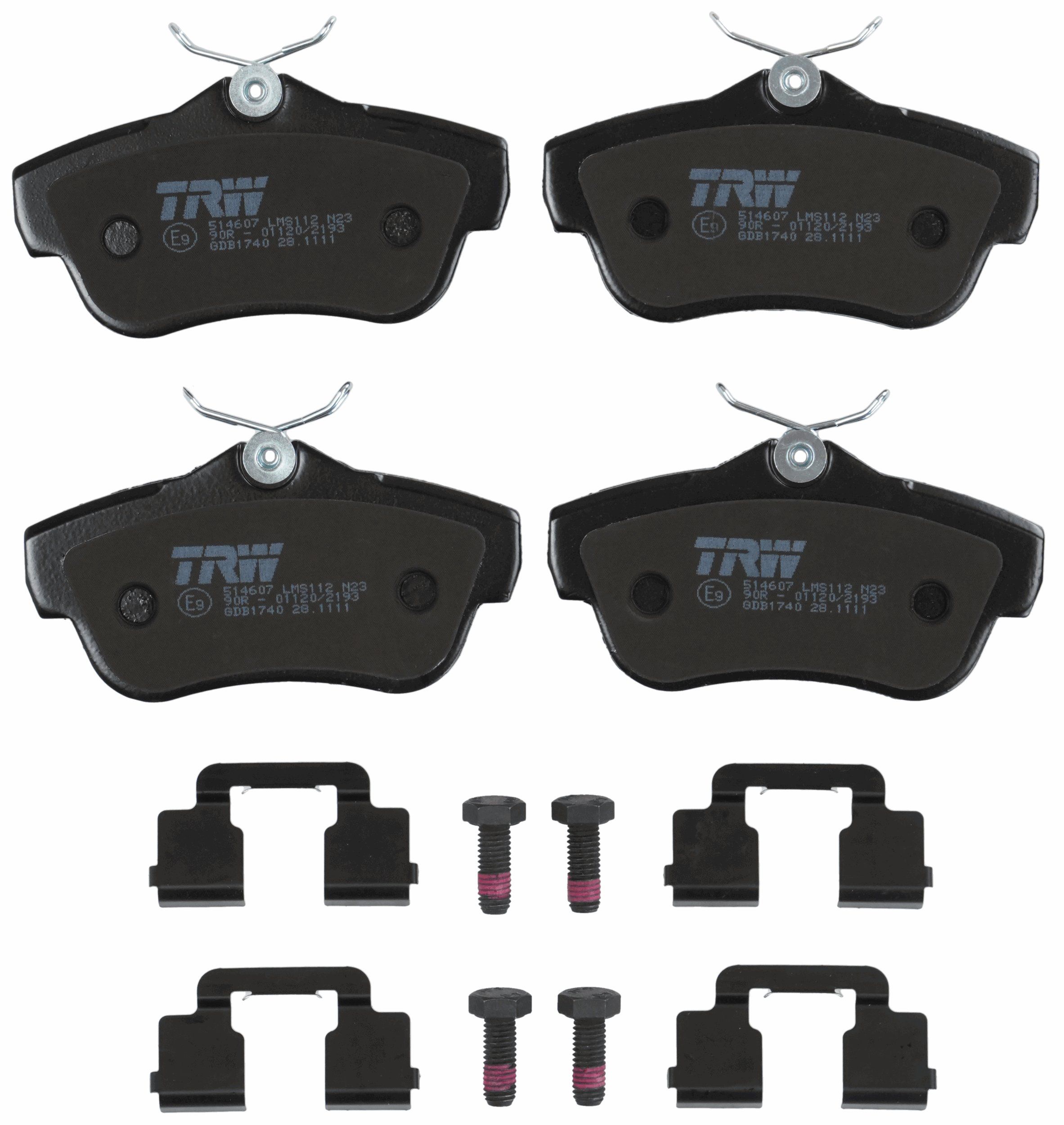 TRW DISC BRAKE PADS - TecDoc 2