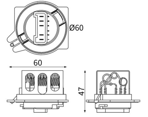 MAHLE ABR 186 000S - Widerstand, Innenraumgebläse
