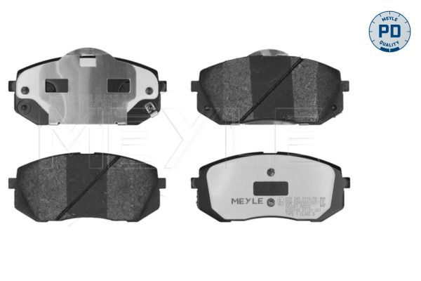 MEYLE 025 245 0116/PD - Bremsbelagsatz, Scheibenbremse PD