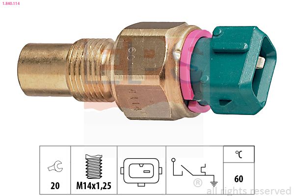 Temperature Switch, coolant warning lamp 1.840.114