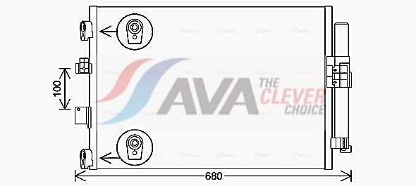 AVA QUALITY COOLING FD5654D - Kondensator, Klimaanlage ** CLEVER FIT **