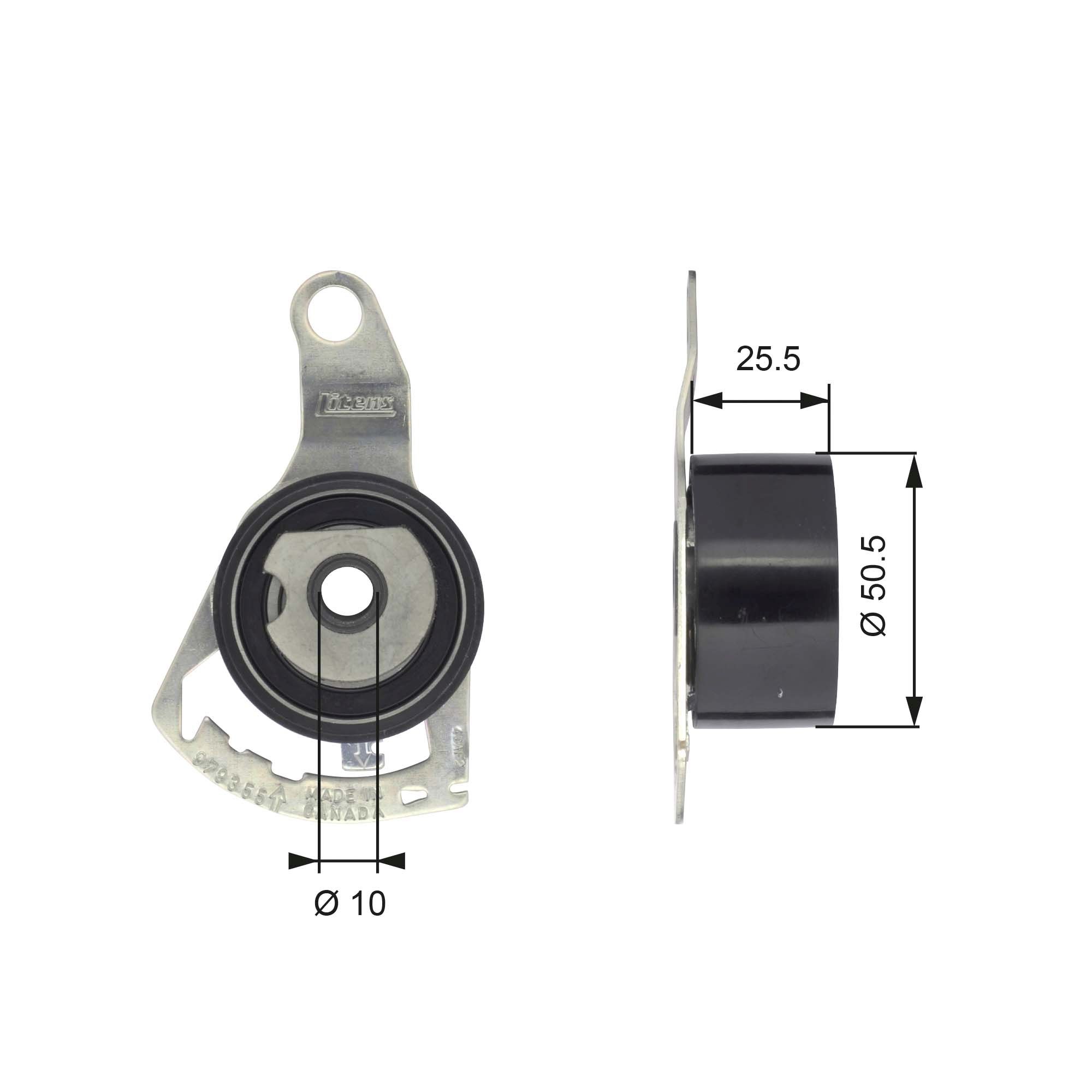 Tensioner Pulley, timing belt T43056