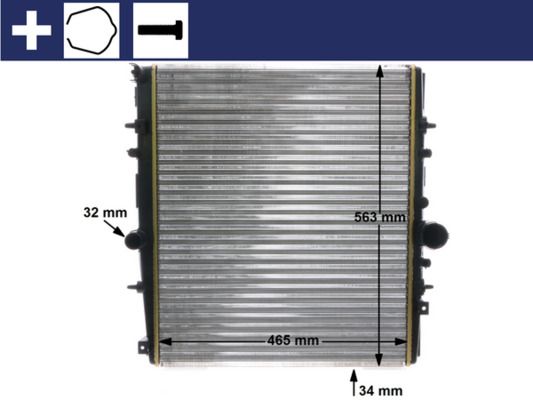 Radiador, refrigeración del motor