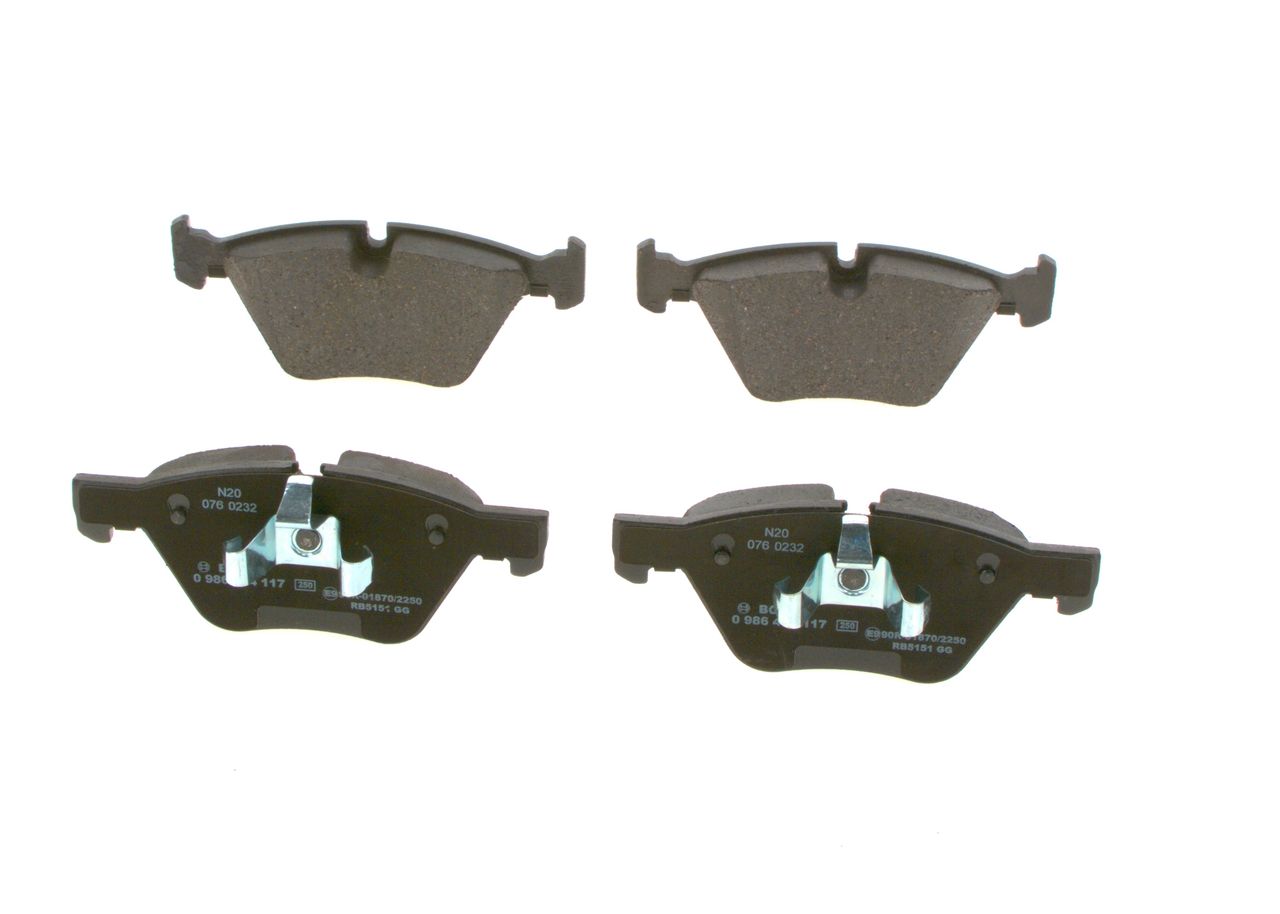 Brake Pad Set, disc brake 0 986 494 117