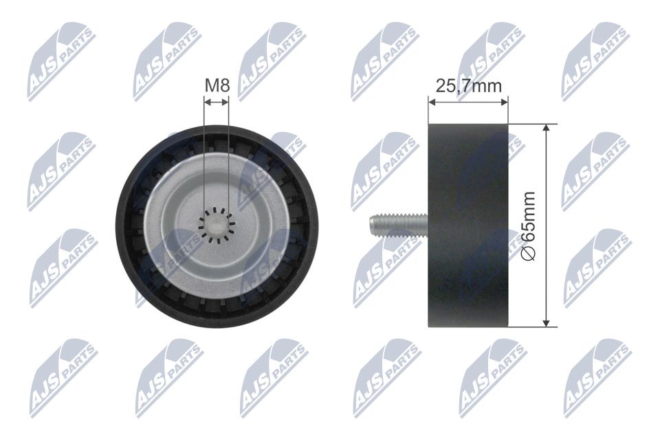 Umlenk-/F&uuml;hrungsrolle, Keilriemen