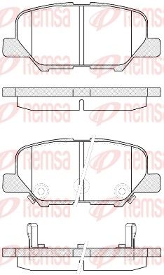 Brake Pad Set, disc brake 1536.02