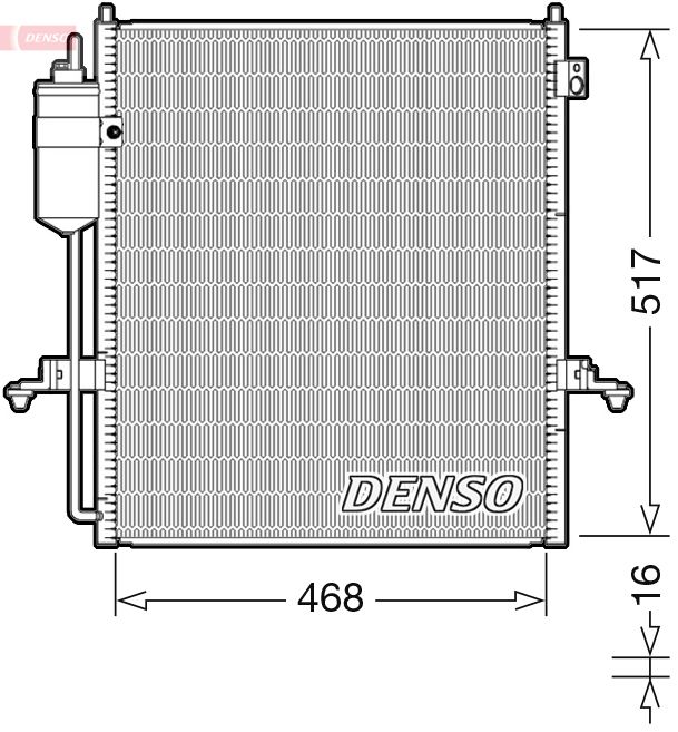DCN45004 DENSO kondenzátor, klíma