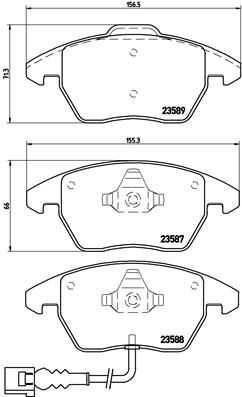 Brake Pad Set, disc brake P 85 075