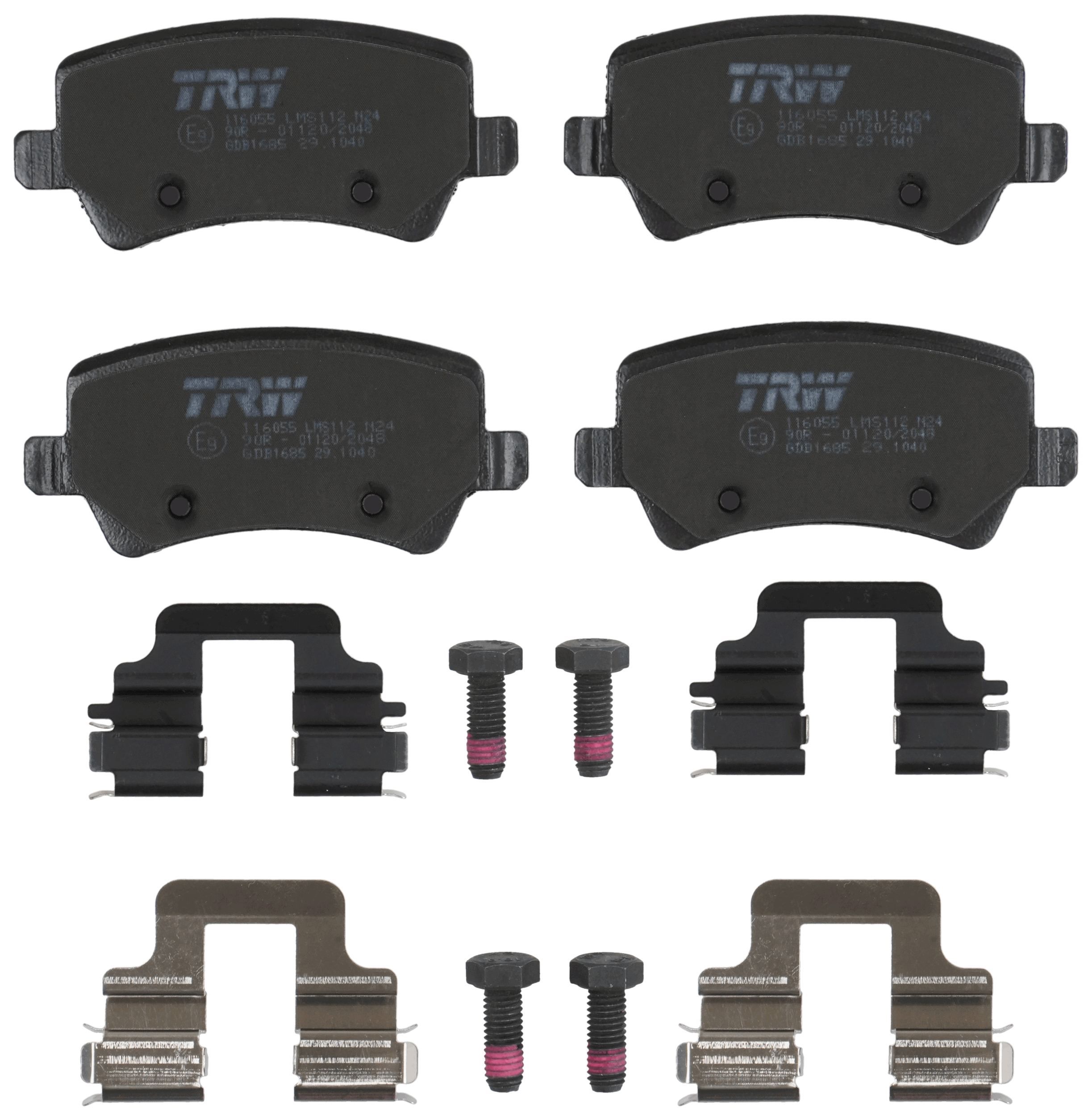 TRW DISC BRAKE PADS - TecDoc 2