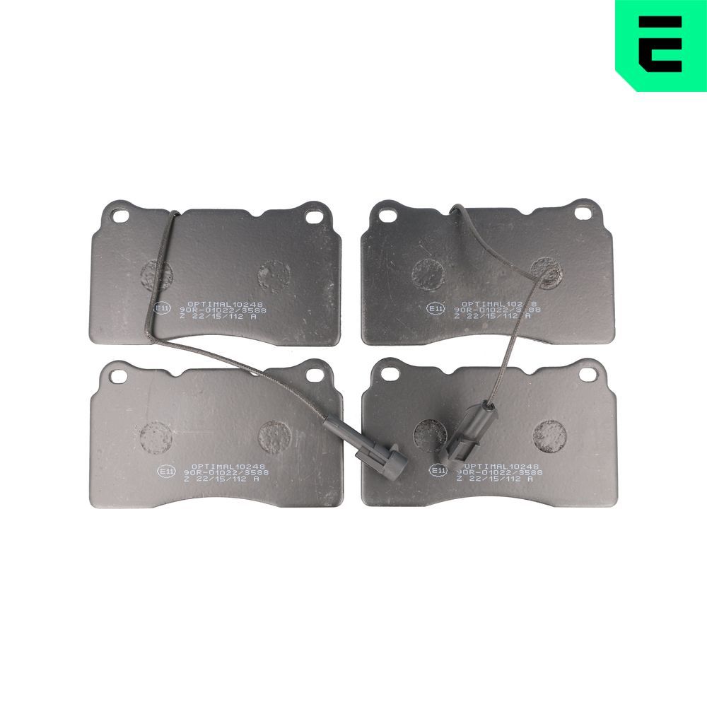 OPTIMAL BP-10248 - Bremsbelagsatz, Scheibenbremse