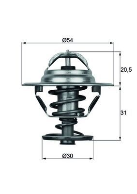 Thermostat, coolant TX 10 81D