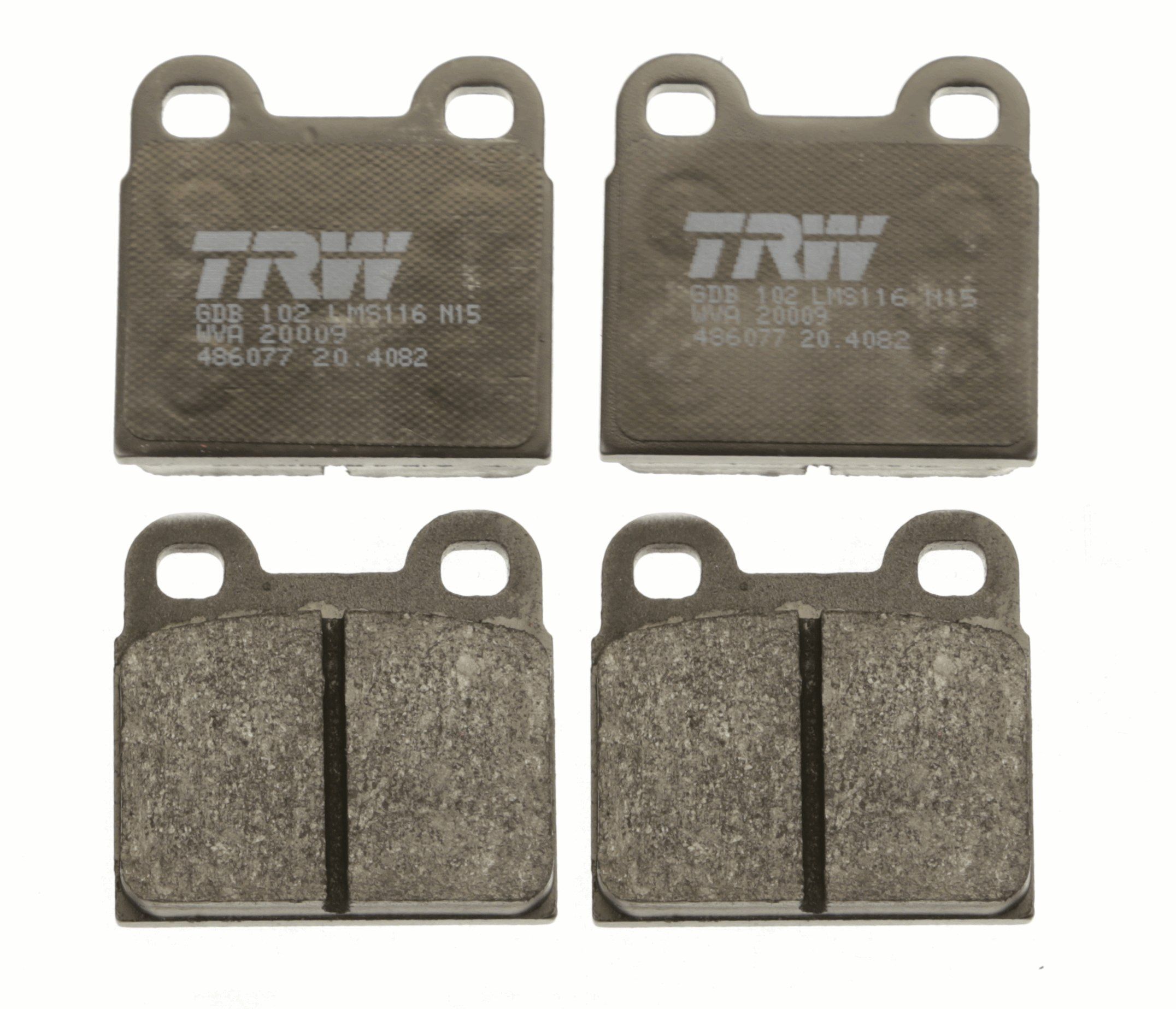 TRW DISC BRAKE PADS - TecDoc 2