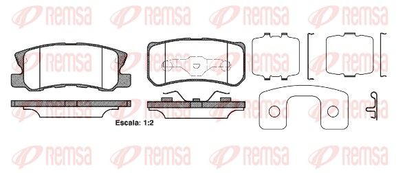 Brake Pad Set, disc brake 0803.22