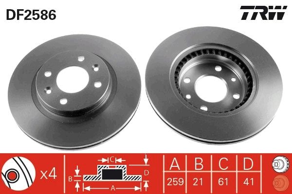 PAIRE DE DISQUES  9900