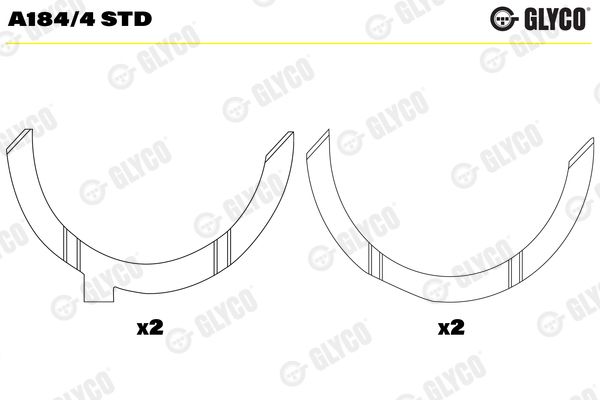 A184/4 STD GLYCO Távtartó lemez, főtengely
