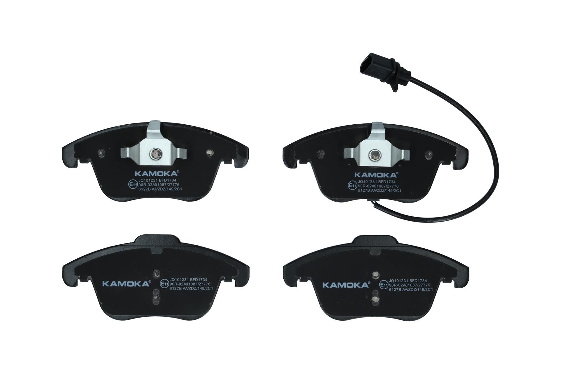KAMOKA JQ101231 - Bremsbelagsatz, Scheibenbremse