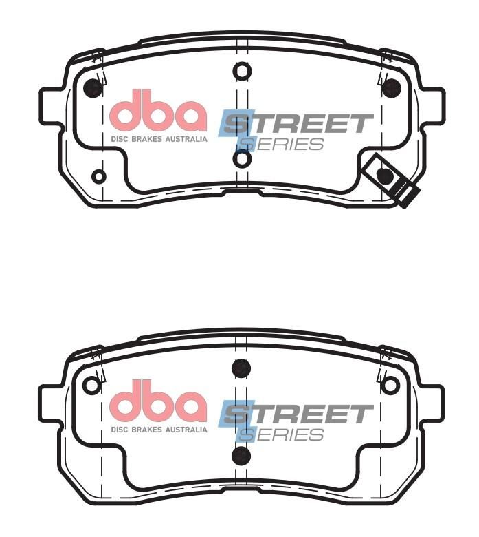 DBA SS STREET SERIES BRAKE PADS [ Holden Jackaroo/Kia Sorento 2009 - On R ] - TecDoc Only
