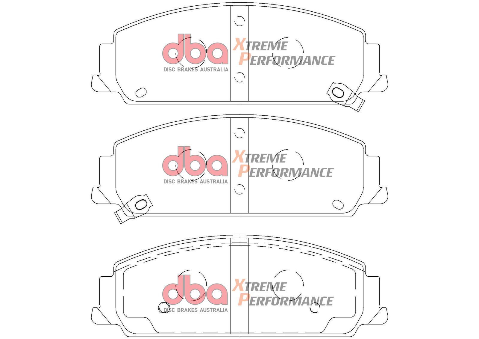 DBA XP PERFORMANCE BRAKE PADS [ Holden Commodore VF 2013-2017 PBR F ] - TecDoc Only