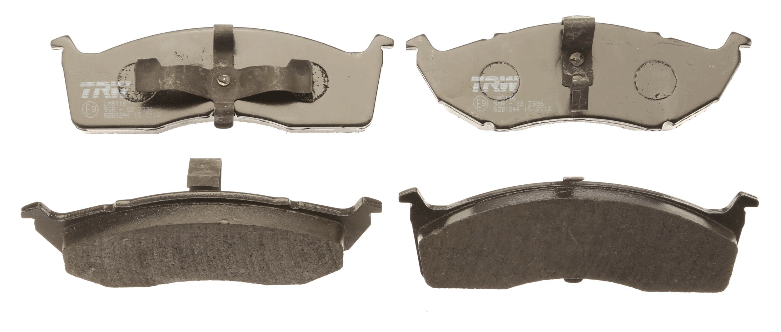 TRW BRAKE PAD SET, DISC BRAKE - TecDoc 2