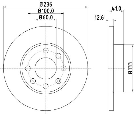 Brake Disc 8DD 355 100-431