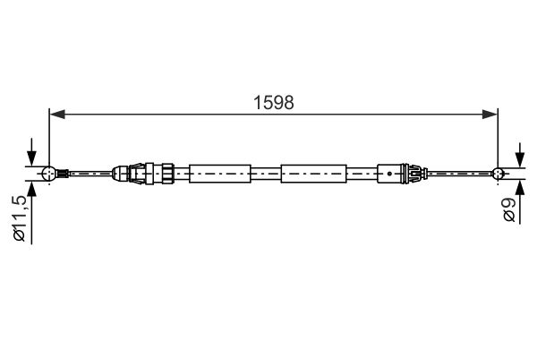 Cable Pull, parking brake 1 987 482 388