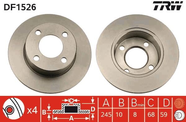 PAIRE DE DISQUES  9900