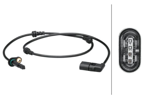 Hella 6PU 012 679-411 Sensor, Raddrehzahl