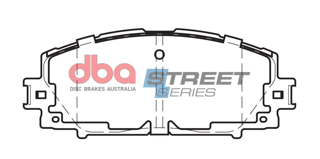 DBA SSEV STREET SERIES BRAKE PADS [ Toyota Aqua Hybrid 2011 On / Corolla Hybrid 2019 On / Vitz Hybrid 2017 On / Lexus F ] - TecDoc Only