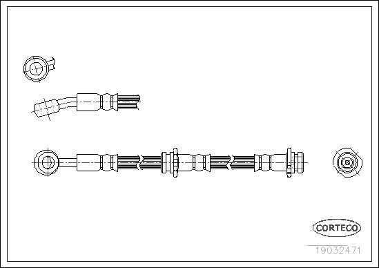 FLEXIBLE DE FREIN NISSAN 100-SUN  0705