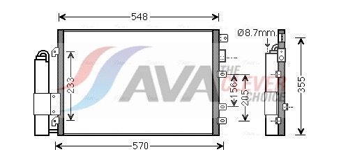 RTA5340D AVA QUALITY COOLING ** CLEVER FIT ** kondenzátor, klíma