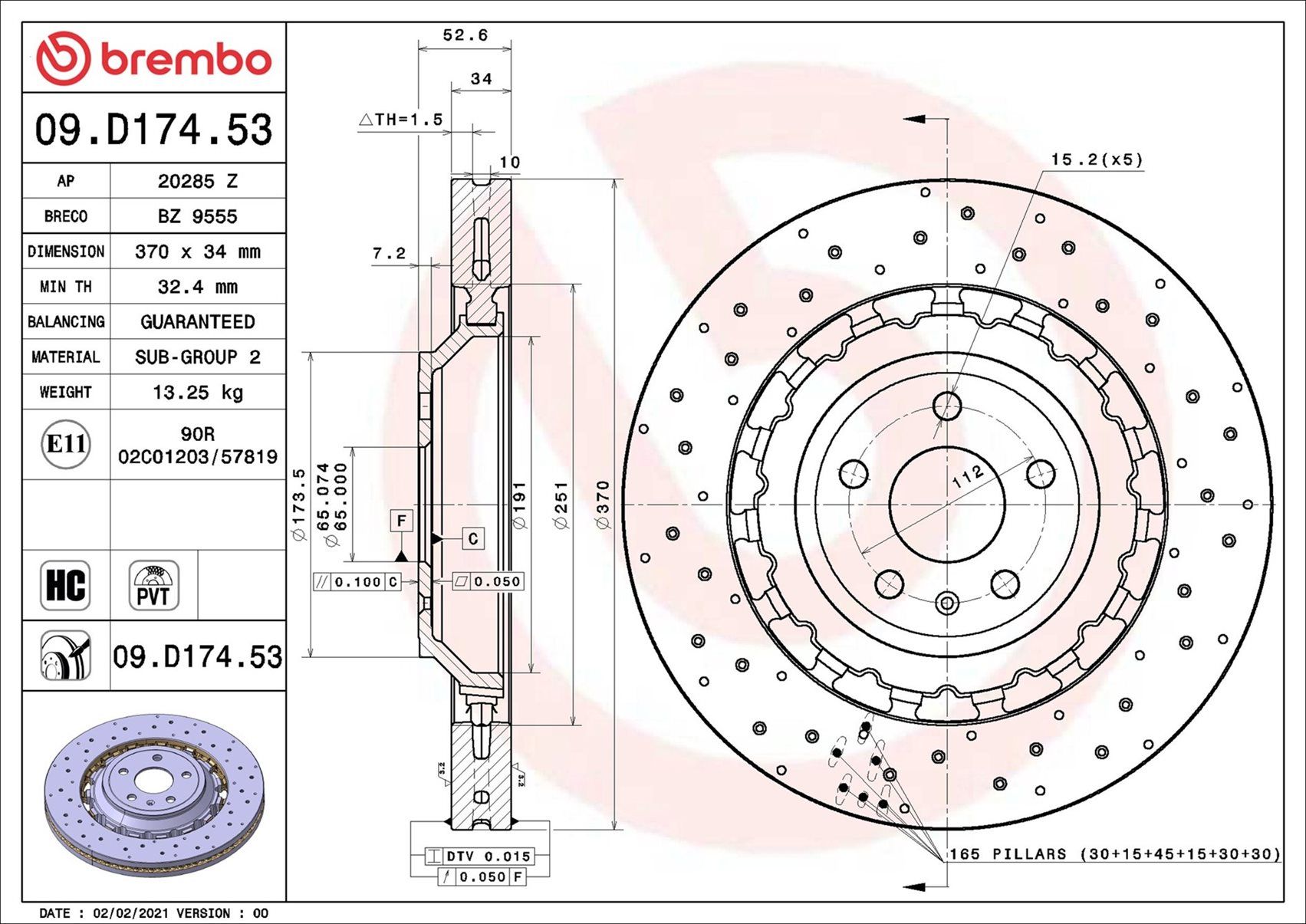 AUDI RS3 8V 17-20 (FRT) *X/Drilled - TecDoc 1
