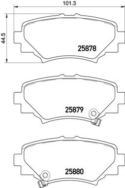 Brake Pad Set, disc brake P 49 049