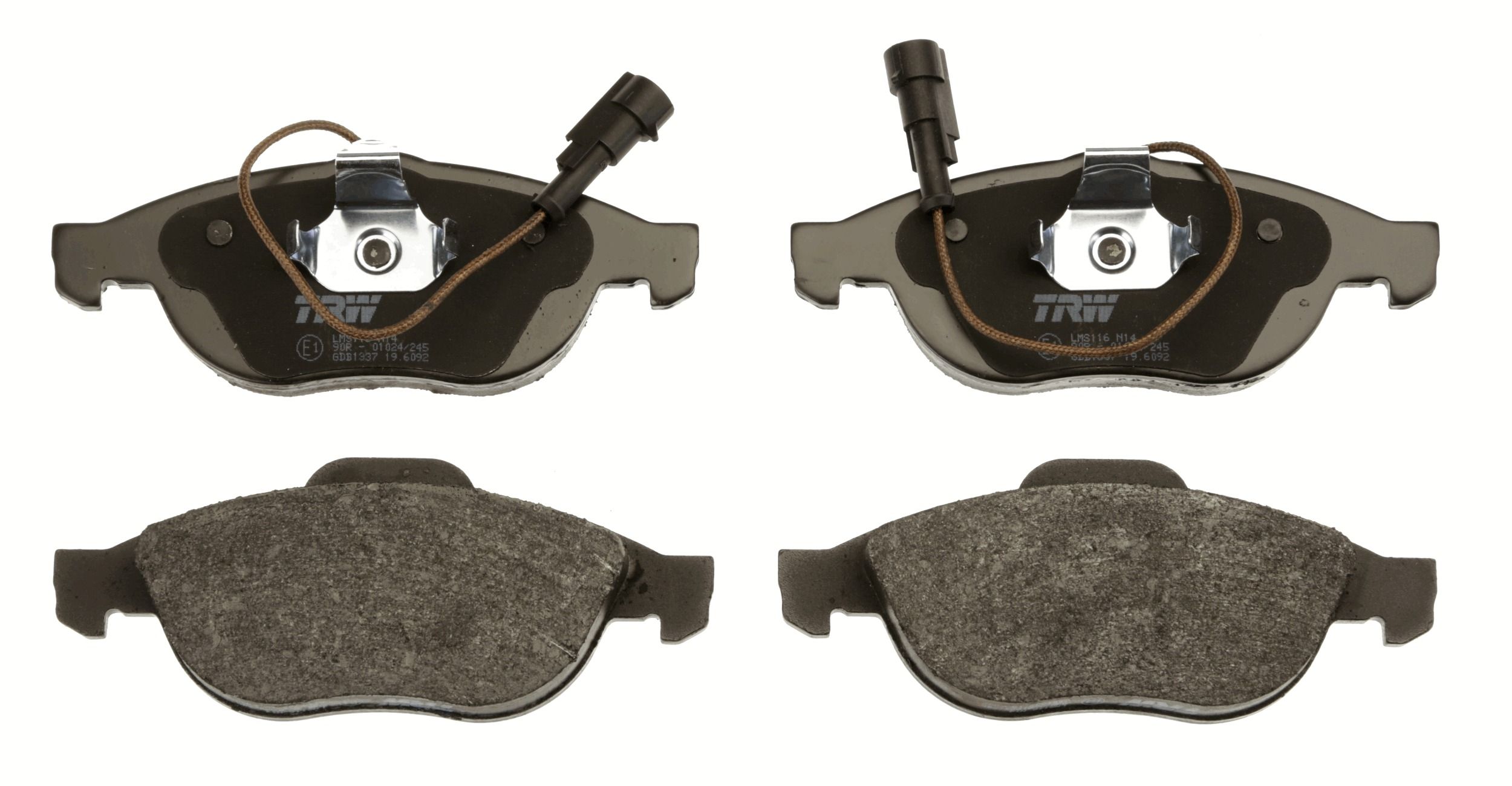 TRW DISC BRAKE PADS - TecDoc 2