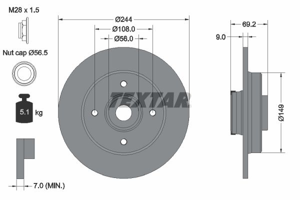 Brake Disc 92305403