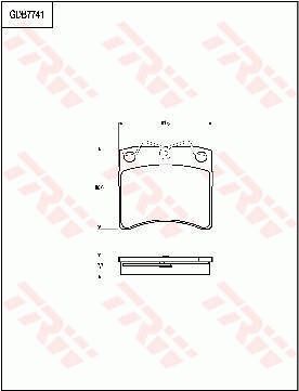 TRW DISC BRAKE PADS - TecDoc Only