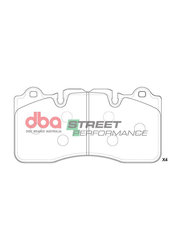 DBA  SP PERFORMANCE  BRAKE PADS [ ALFA ROMEO STELVIO/ GIULIA QUADRIFOGLIO (CERAMIC) 2015 - > F ] - TecDoc Only