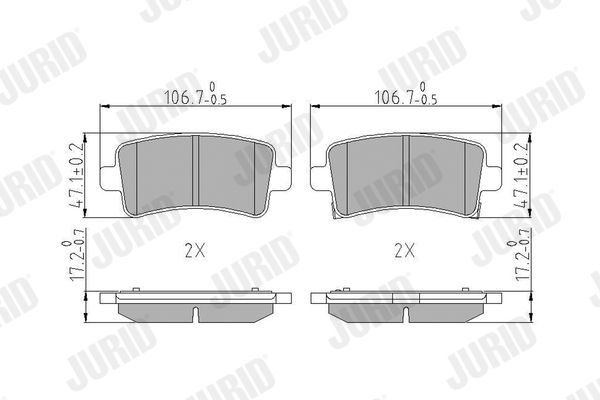 Brake Pad Set, disc brake 573313J