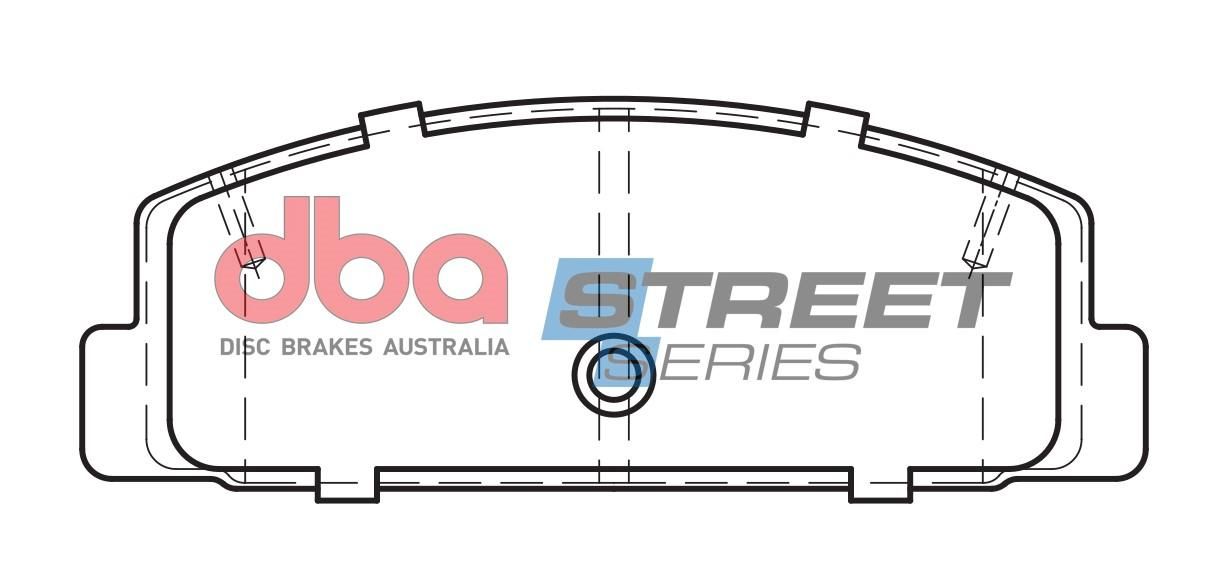 DBA SS STREET SERIES BRAKE PADS [ Mazda 6 2002-2014 R ] - TecDoc Only