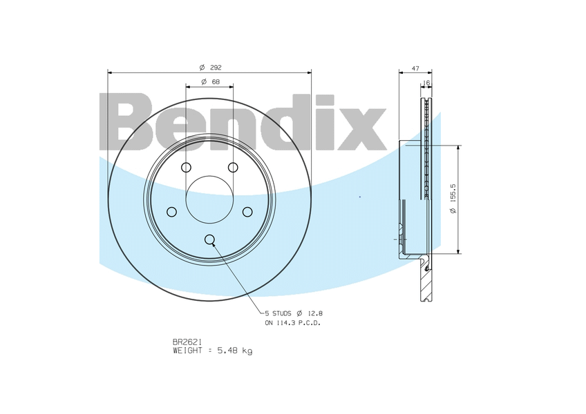 BR2621 Brake Disc | Bendix Brakes