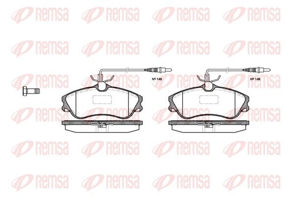 Brake Pad Set, disc brake 0634.04