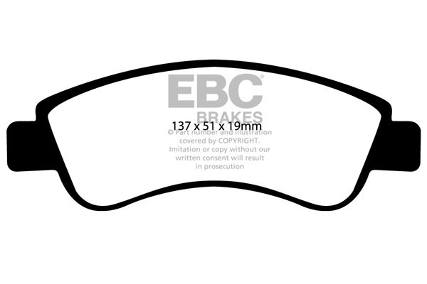 EBC Brakes DP41374R - Bremsbelagsatz, Scheibenbremse