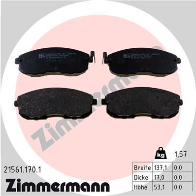 Brake Pad Set, disc brake 21561.170.1