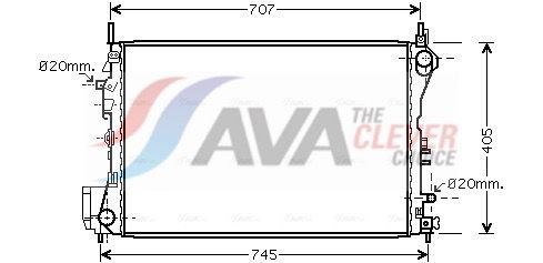 OLA2395 AVA QUALITY COOLING hűtő, motorhűtés