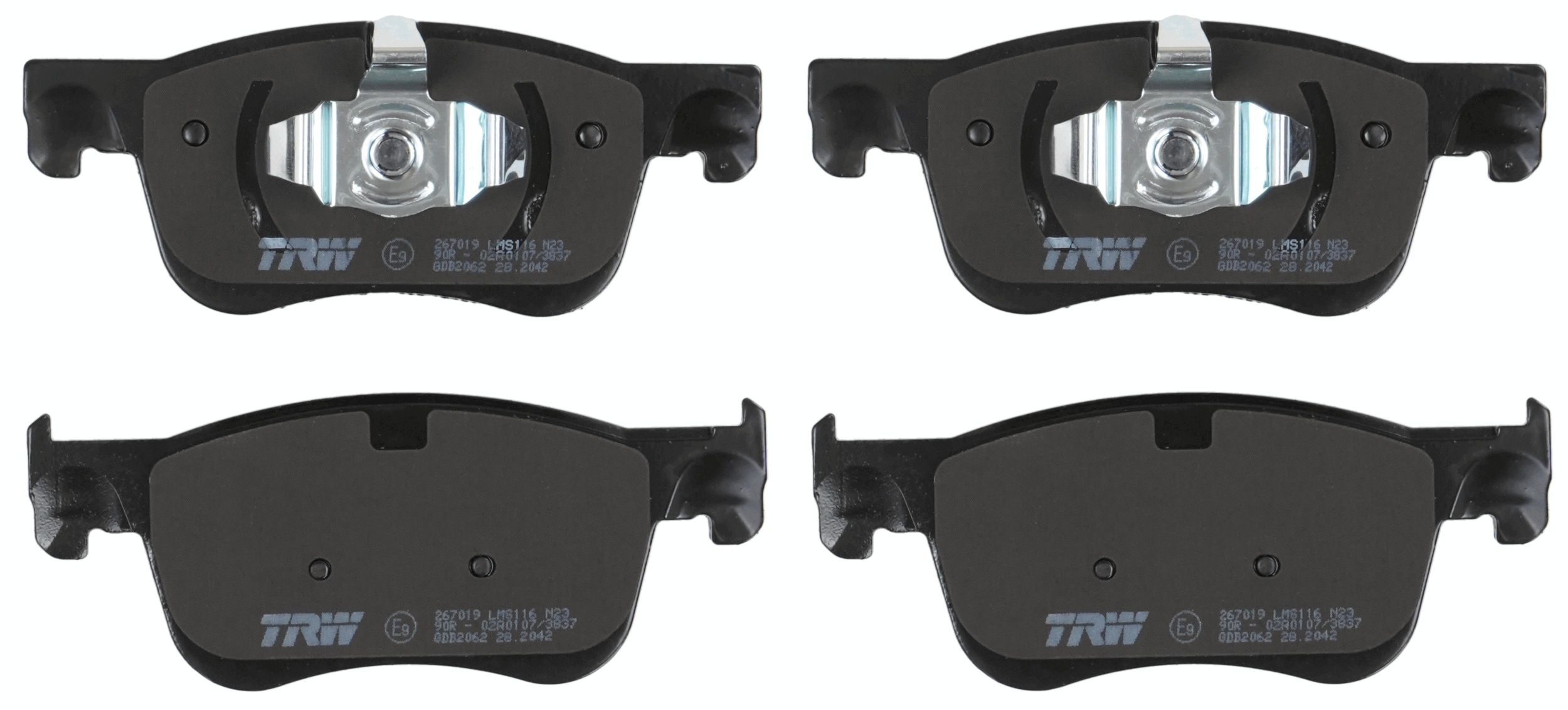 TRW BRAKE PAD SET, DISC BRAKE - TecDoc 2