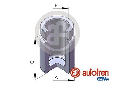 Piston, brake caliper D02566