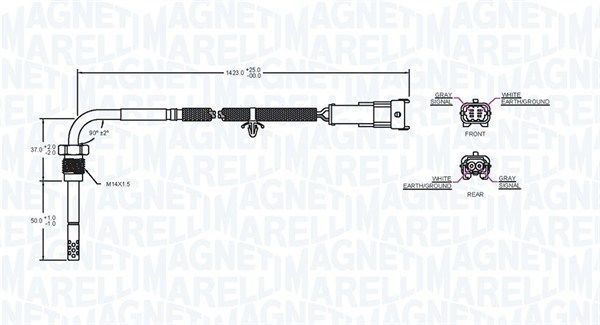 Sensor, Abgastemperatur