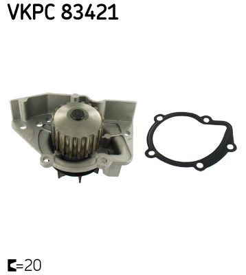 Water Pump, engine cooling VKPC 83421